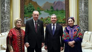 Başkan Erdoğan, Berdimuhamedov'un onuruna verdiği yemeğe katıldı