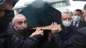 Cumhurbaşkanı Erdoğan, Eski Galatasaray Kulübü Başkanı Mustafa Cengiz'in cenaze törenine katıldı