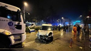 Çorum'daki trafik kazasında 2 polis yaralandı