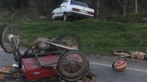 Motosiklet traktöre çarptı, bir kişi hayatını kaybetti